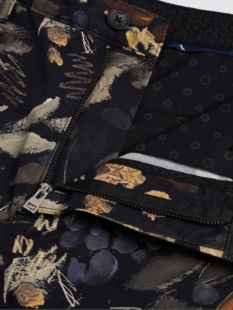 Ted Baker Black Printed Emilios Floral Shorts - Image 5 of 5