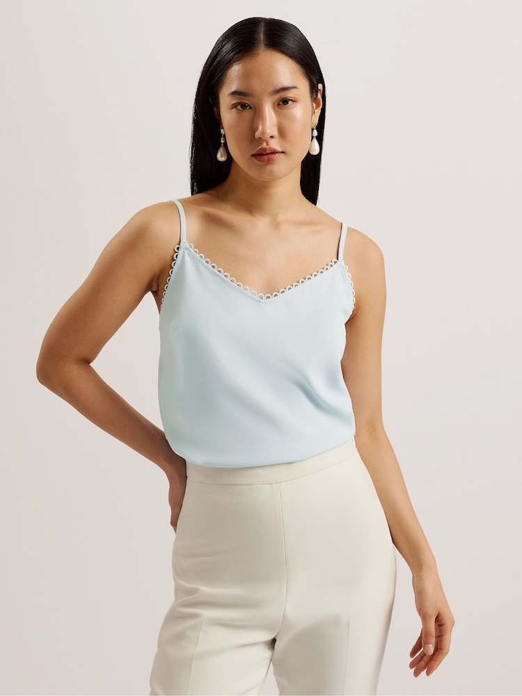 Ted Baker Blue Andreno Strappy Cami - Image 1 of 6 Ted Baker Blue Andreno Strappy Cami - Image 1 of 6