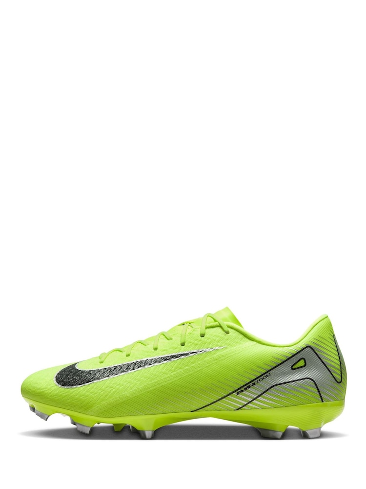 Nike Volt/Black Adults Zoom Mercurial Vapor 16 Academy Multi Ground Football Boots - Image 2 of 11
