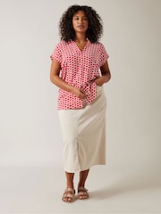 Evans Curve Zig Zag Print Blouse - Image 2 of 5