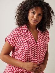 Evans Curve Zig Zag Print Blouse - Image 4 of 5