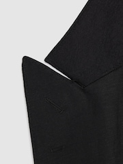 Oscar Jacobson Wool-Linen Double Breasted Blazer - Image 6 of 7