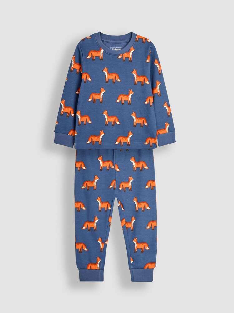 JoJo Maman Bébé Blue Fox Jersey Pyjamas - Image 1 of 5 JoJo Maman Bébé Blue Fox Jersey Pyjamas - Image 1 of 5
