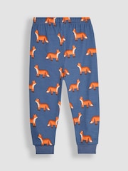JoJo Maman Bébé Blue Fox Jersey Pyjamas - Image 5 of 5