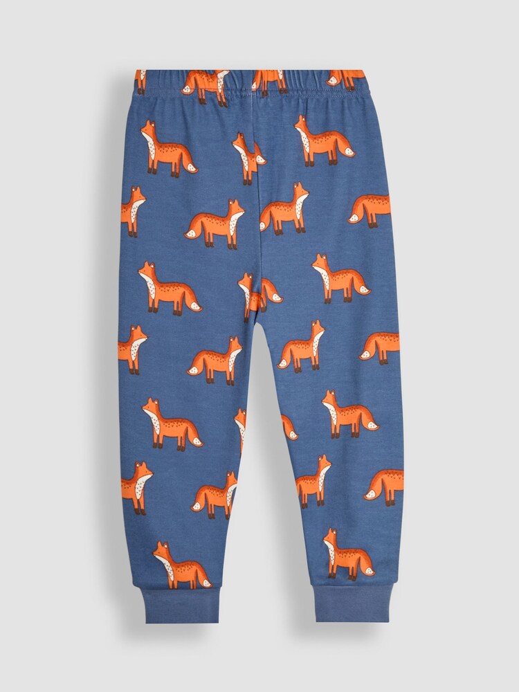 JoJo Maman Bébé Blue Fox Jersey Pyjamas - Image 5 of 5 JoJo Maman Bébé Blue Fox Jersey Pyjamas - Image 5 of 5