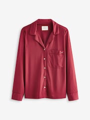 Red Sandwash Button Through Pyjamas - Image 6 of 10