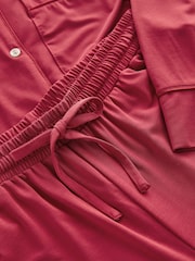 Red Sandwash Button Through Pyjamas - Image 8 of 10