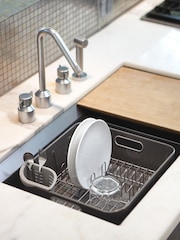 simplehuman Brushed Steel Compact Dishrack - Image 1 of 5