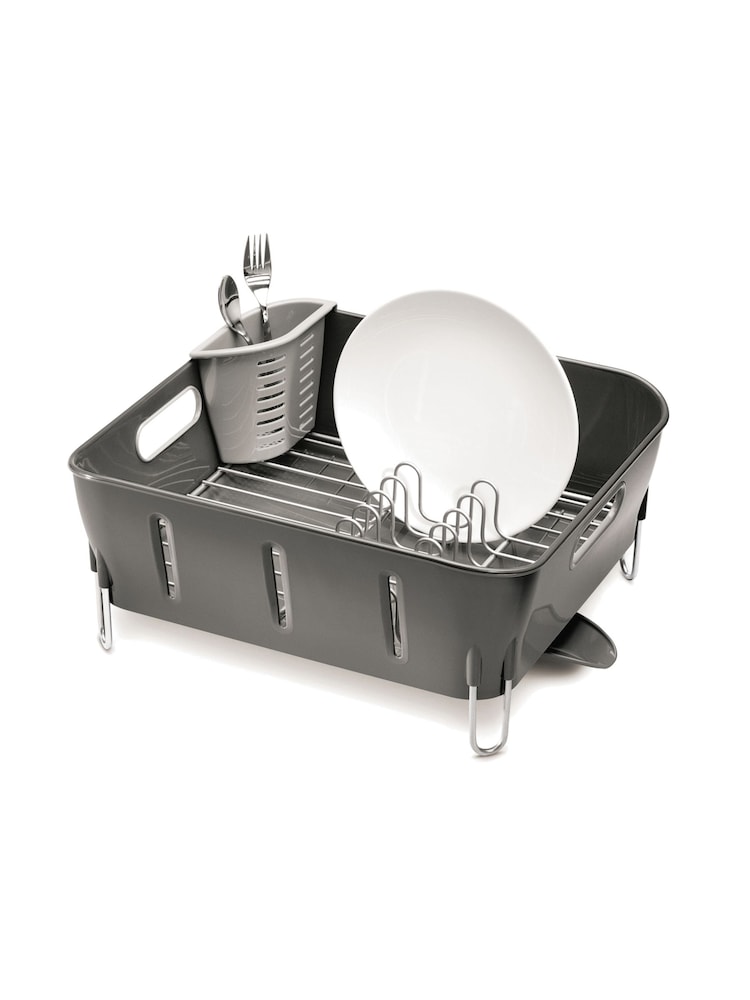 simplehuman Brushed Steel Compact Dishrack - Image 2 of 5