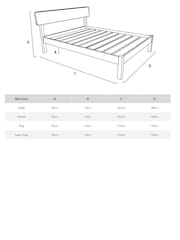 Get Laid Beds Cinnamon Tan The Deco Solid Wood Bed - Image 2 of 2