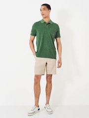 Crew Clothing Green Towling Polo Shirt - Image 1 of 4