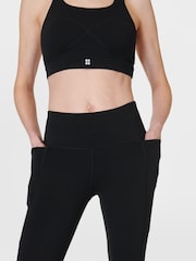 Sweaty Betty Black Full Length Aerial Core Workout Leggings - Image 6 of 10