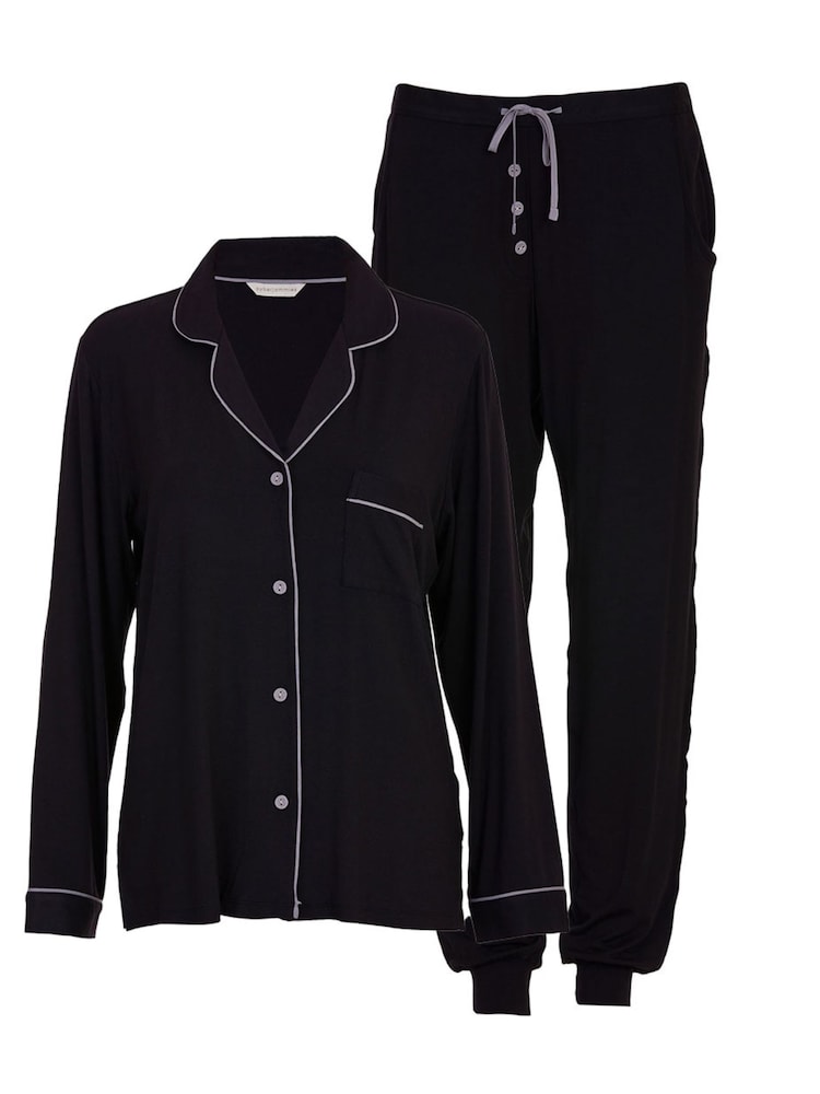 Cyberjammies Black Revere Jersey Pyjama Set - Image 4 of 4