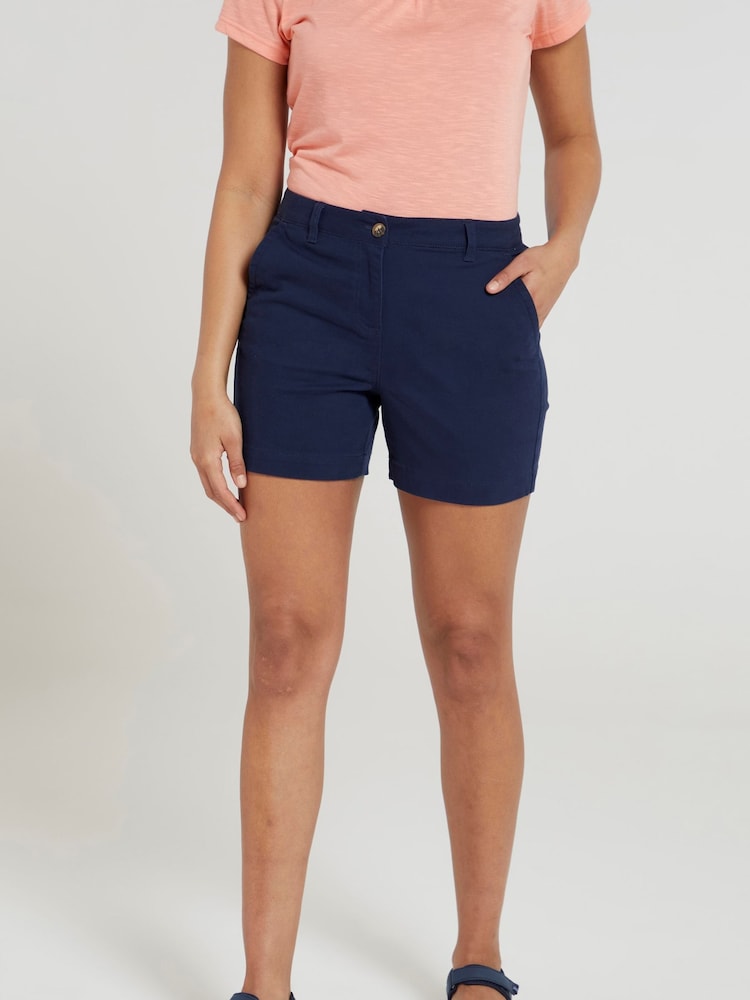 Mountain Warehouse Blue Womens Bay Chino Shorts - Image 1 of 4