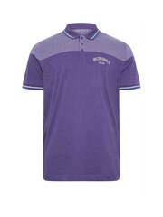 BadRhino Big & Tall Purple 'Originals' Cut & Sew Polo Shirt - Image 2 of 3