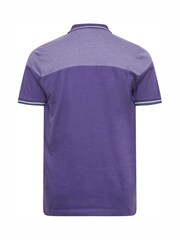 BadRhino Big & Tall Purple 'Originals' Cut & Sew Polo Shirt - Image 3 of 3