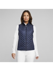 Puma Blue Frost Golf Quilted Womens Vest - Image 1 of 6