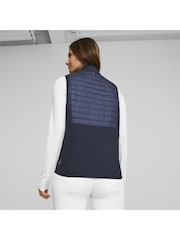 Puma Blue Frost Golf Quilted Womens Vest - Image 2 of 6