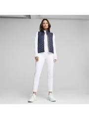 Puma Blue Frost Golf Quilted Womens Vest - Image 3 of 6