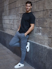 Threadbare Black Texture Relaxed Fit Textured T-Shirt - Image 3 of 4