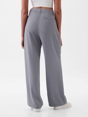 Gap Grey 365 High Waisted Pleated Trousers - Image 2 of 5