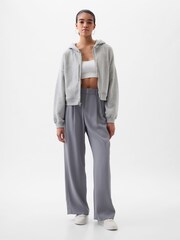 Gap Grey 365 High Waisted Pleated Trousers - Image 4 of 5