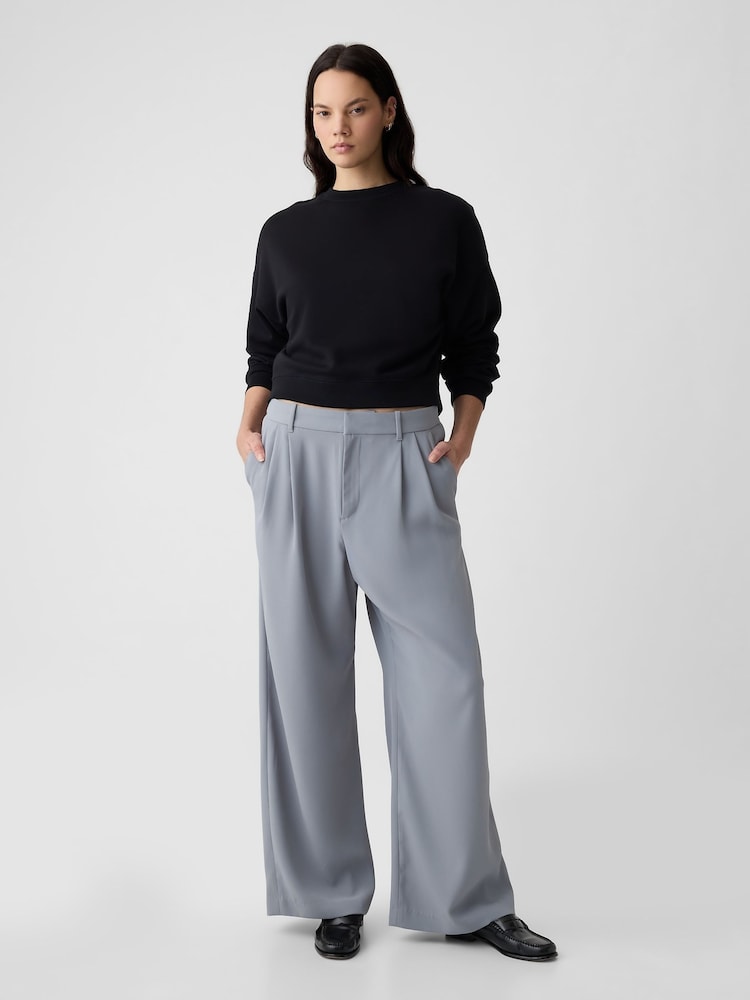 Gap Grey 365 High Waisted Pleated Trousers - Image 5 of 5