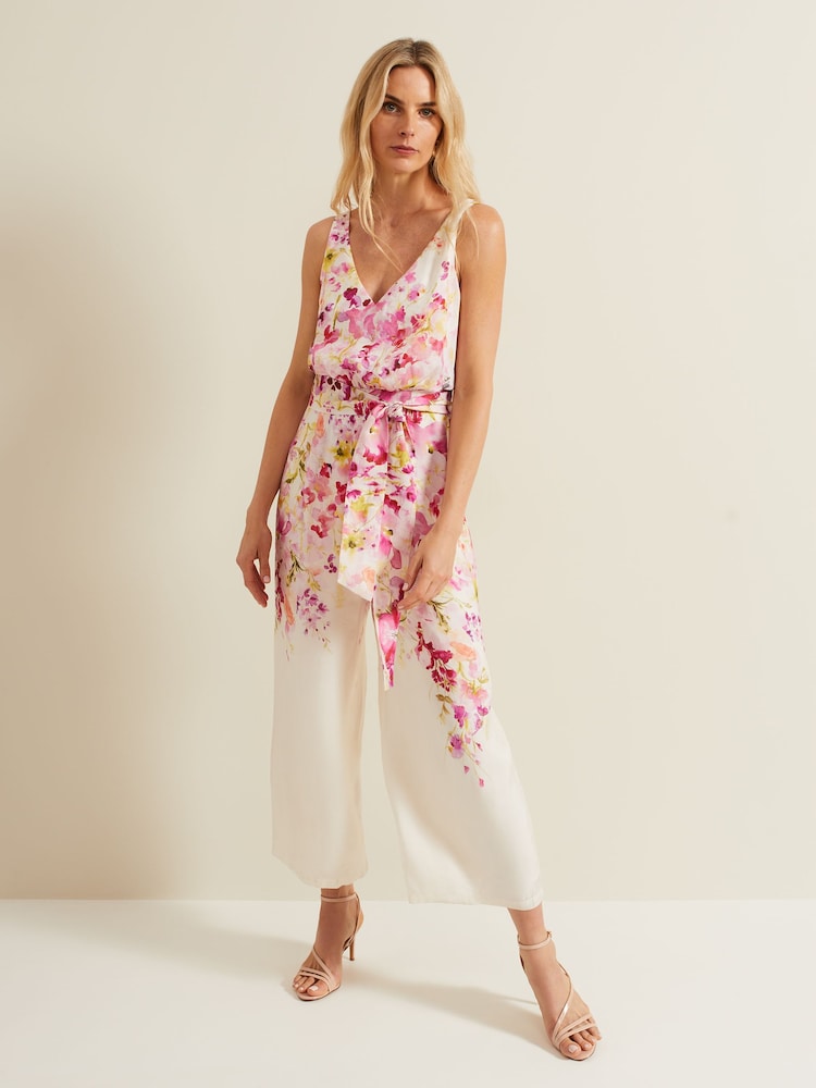 Phase Eight Cream Floral Ethel Jumpsuit - Image 1 of 6