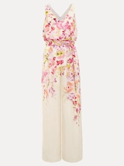 Phase Eight Cream Floral Ethel Jumpsuit - Image 6 of 6