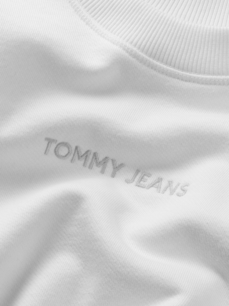 Tommy Jeans Black Regular Classic Logo 100% Cottton Sweatshirt - Image 3 of 3