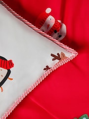 Red Santa Christmas Duvet Cover and Pillowcase Set - Image 10 of 11