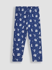 JoJo Maman Bébé Pink Hedgehog Appliqué Tulle Frill Sweatshirt & Leggings Set - Image 6 of 7
