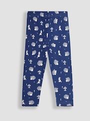 JoJo Maman Bébé Pink Hedgehog Appliqué Tulle Frill Sweatshirt & Leggings Set - Image 7 of 7