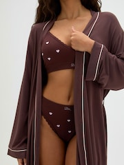 روب قصير مودال بحواف أنبوبية متباينة من Boux Avenue - Image 3 of 5