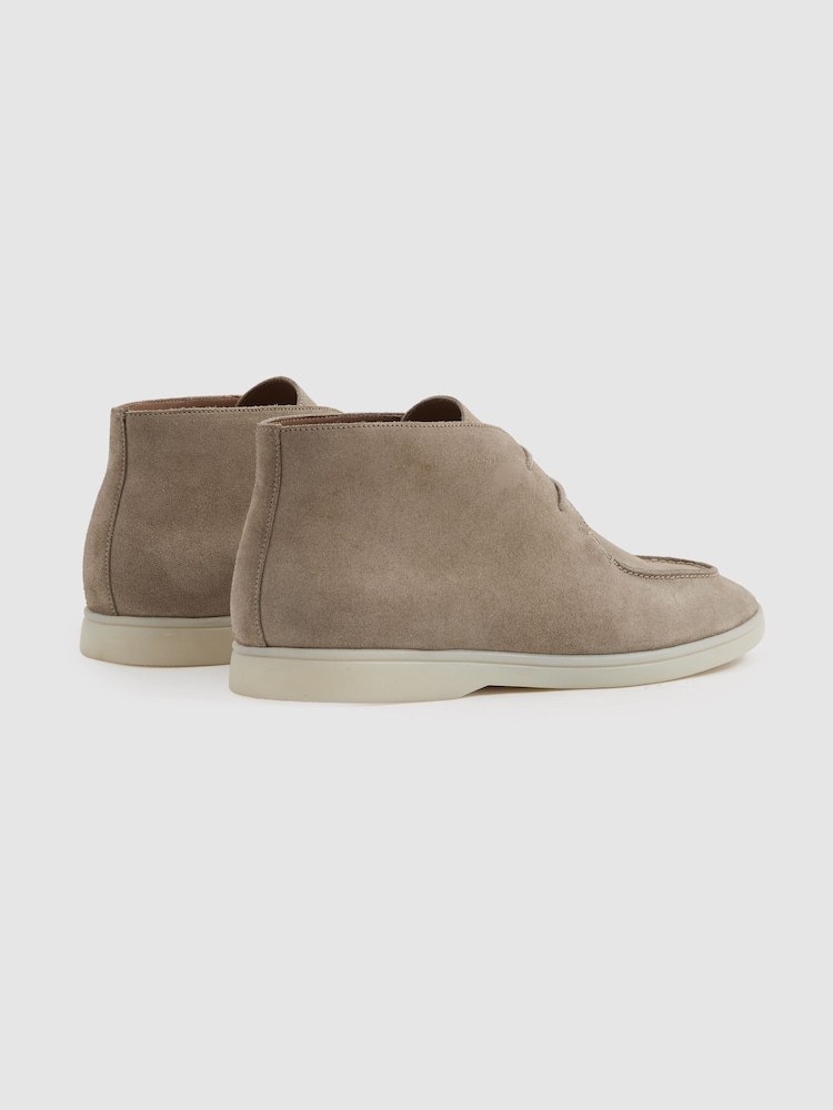 Reiss Light Stone Loftus Suede Chukka Boots - Image 4 of 5