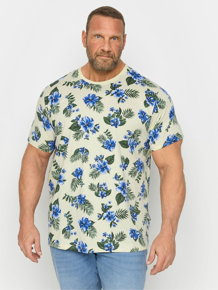 BadRhino Big & Tall Natural 100% Cotton T-Shirt - Image 1 of 3