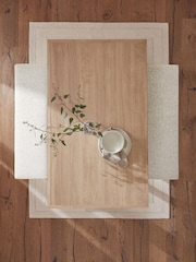 Light Natural Malvern Chunky Dining Table and Bench Set - Image 2 of 8