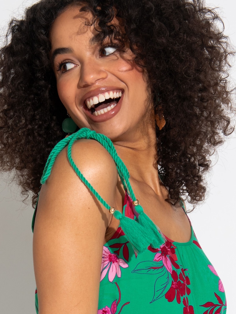 Pour Moi Green Swing Beach Dress - Image 2 of 4