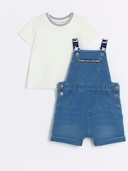 River Island Latzhosen-Set für Babys (Jungen) aus 100 % Baumwolle - Bild 1 von 3