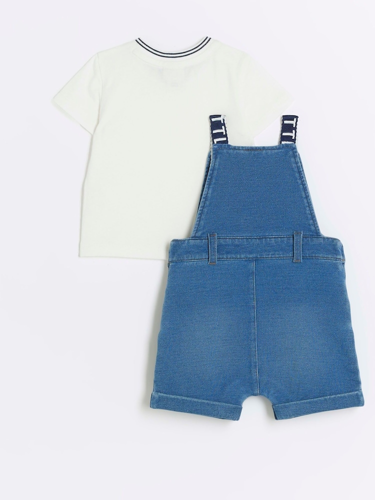 River Island Latzhosen-Set für Babys (Jungen) aus 100 % Baumwolle - Bild 2 von 3