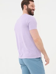 FatFace Lulworth Purple Crew T-Shirt - Image 2 of 5