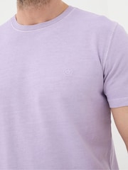 FatFace Lulworth Purple Crew T-Shirt - Image 3 of 5