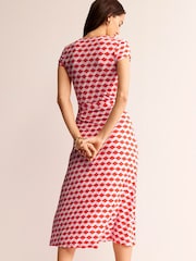 Boden Orange Joanna Cap Sleeve Wrap Dress - Image 3 of 5