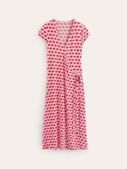 Boden Orange Joanna Cap Sleeve Wrap Dress - Image 5 of 5