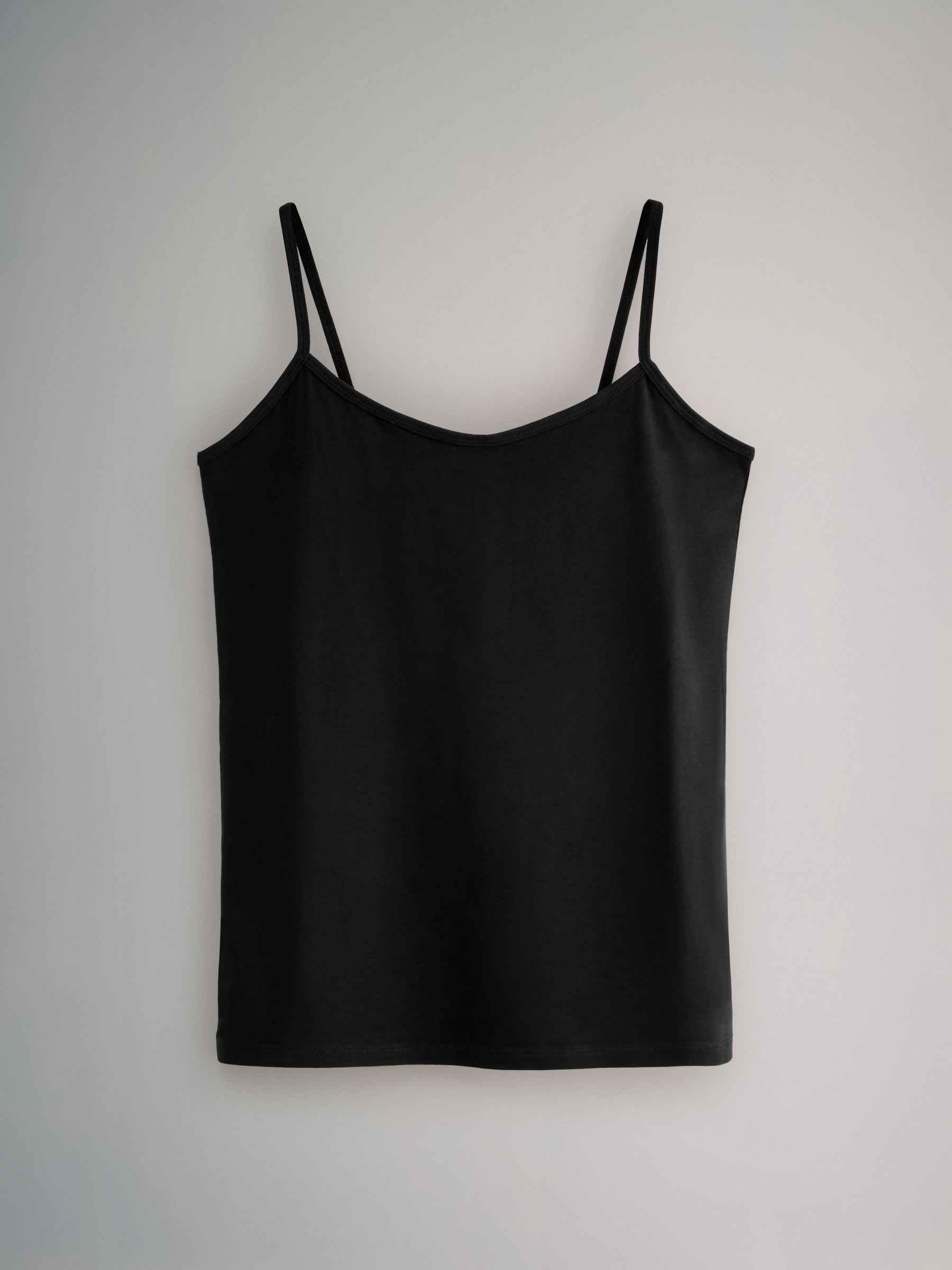 Buy The Set White/Black 5 Pack Thin Strap Vest Tops from Next Norway