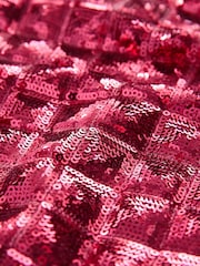 Pink Sequin Mini Skirt - Image 6 of 8