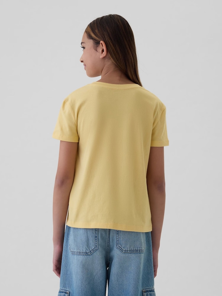 Gap Yellow Graphic Short Sleeve Crew Neck T-Shirt (4-13yrs) - Image 2 of 5