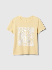 Gap Yellow Graphic Short Sleeve Crew Neck T-Shirt (4-13yrs) - Image 4 of 5
