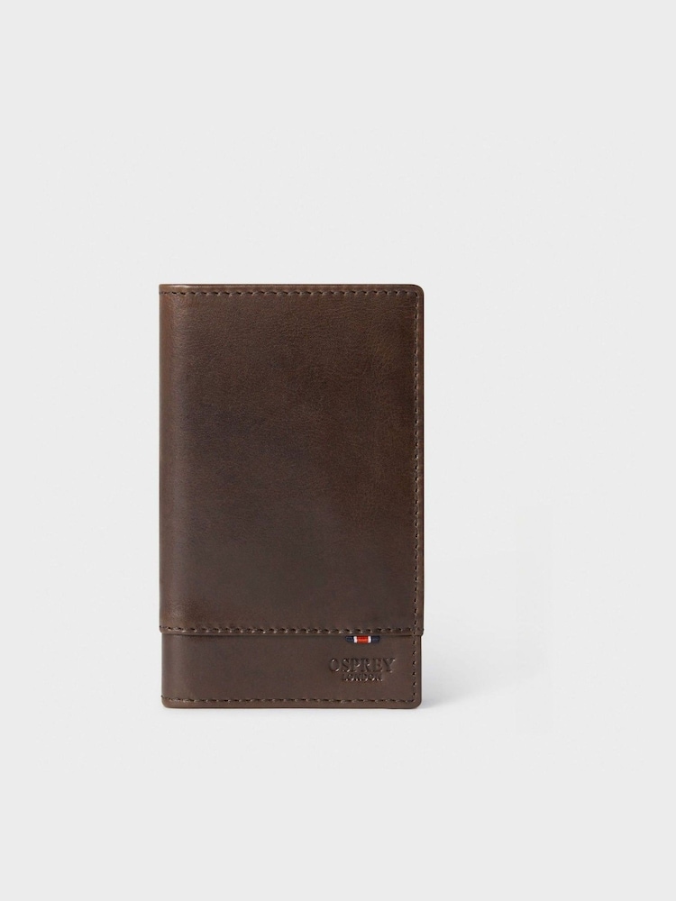 Brązowy - Osprey London Leather Micro Leather Dress Wallet - Image 3 of 5