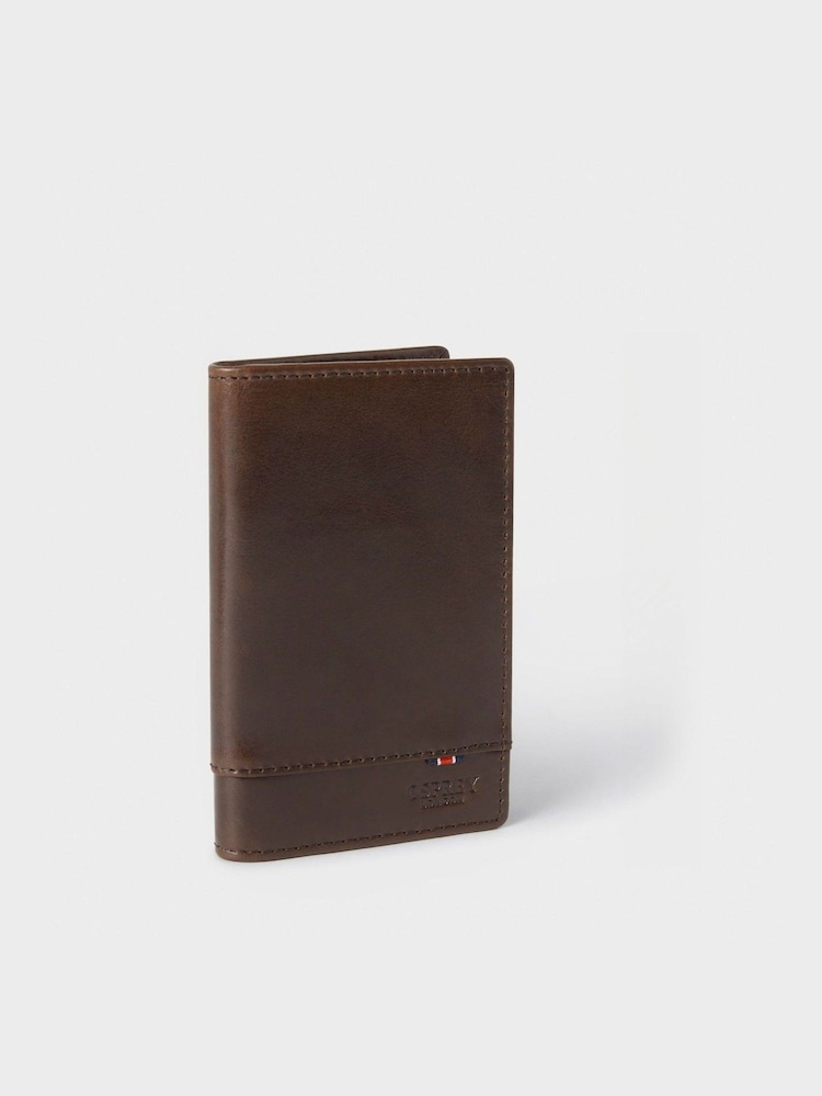 Brązowy - Osprey London Leather Micro Leather Dress Wallet - Image 4 of 5